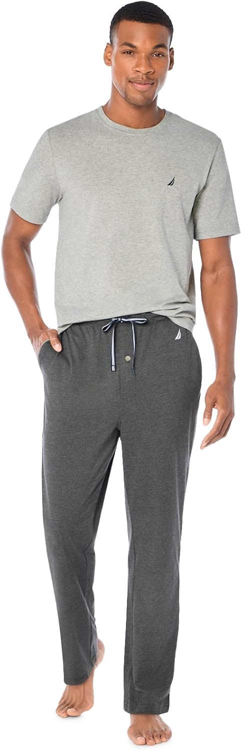 image:imageNautica Mens Soft Knit Sleep Lounge PantCharcoal Heather