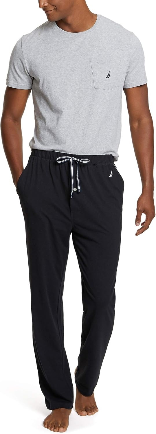 image:imageNautica Mens Soft Knit Sleep Lounge PantTrue Black