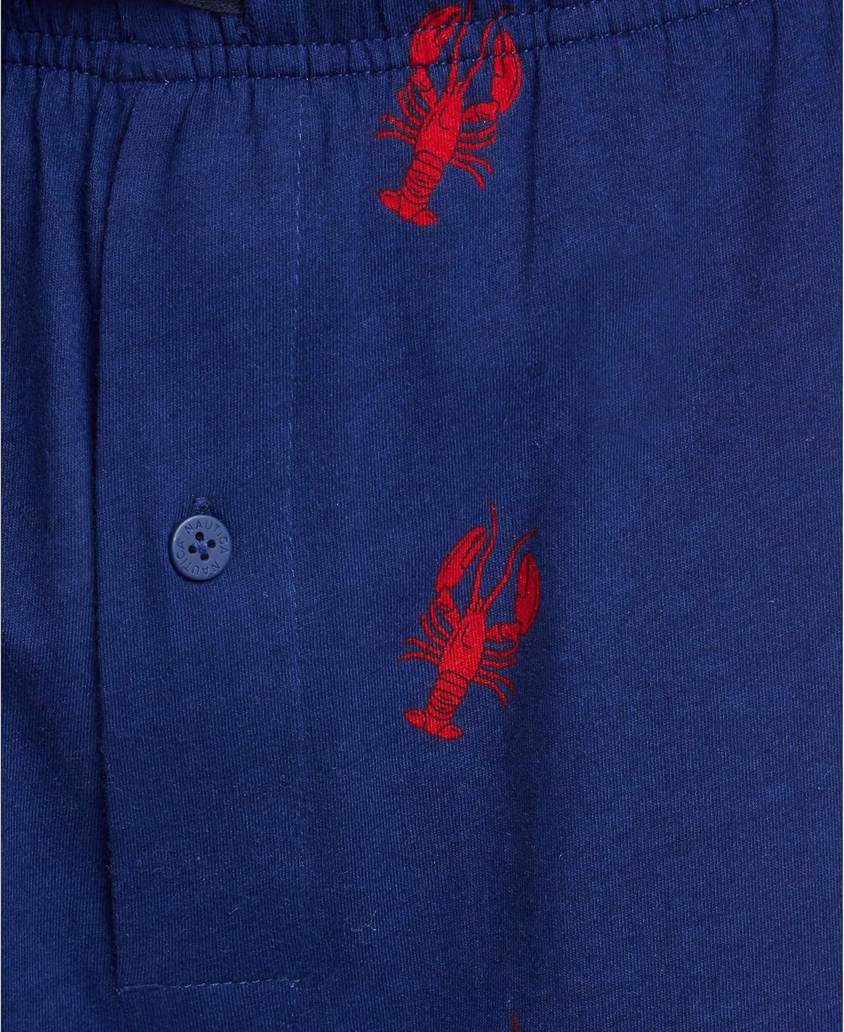 image:imageNautica Mens Soft Woven 100 Cotton Elastic Waistband Sleep Pajama PantBlue Lobster