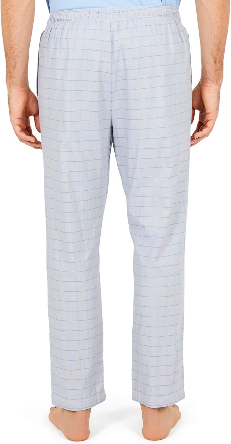 image:imageNautica Mens Soft Woven 100 Cotton Elastic Waistband Sleep Pajama PantGrey