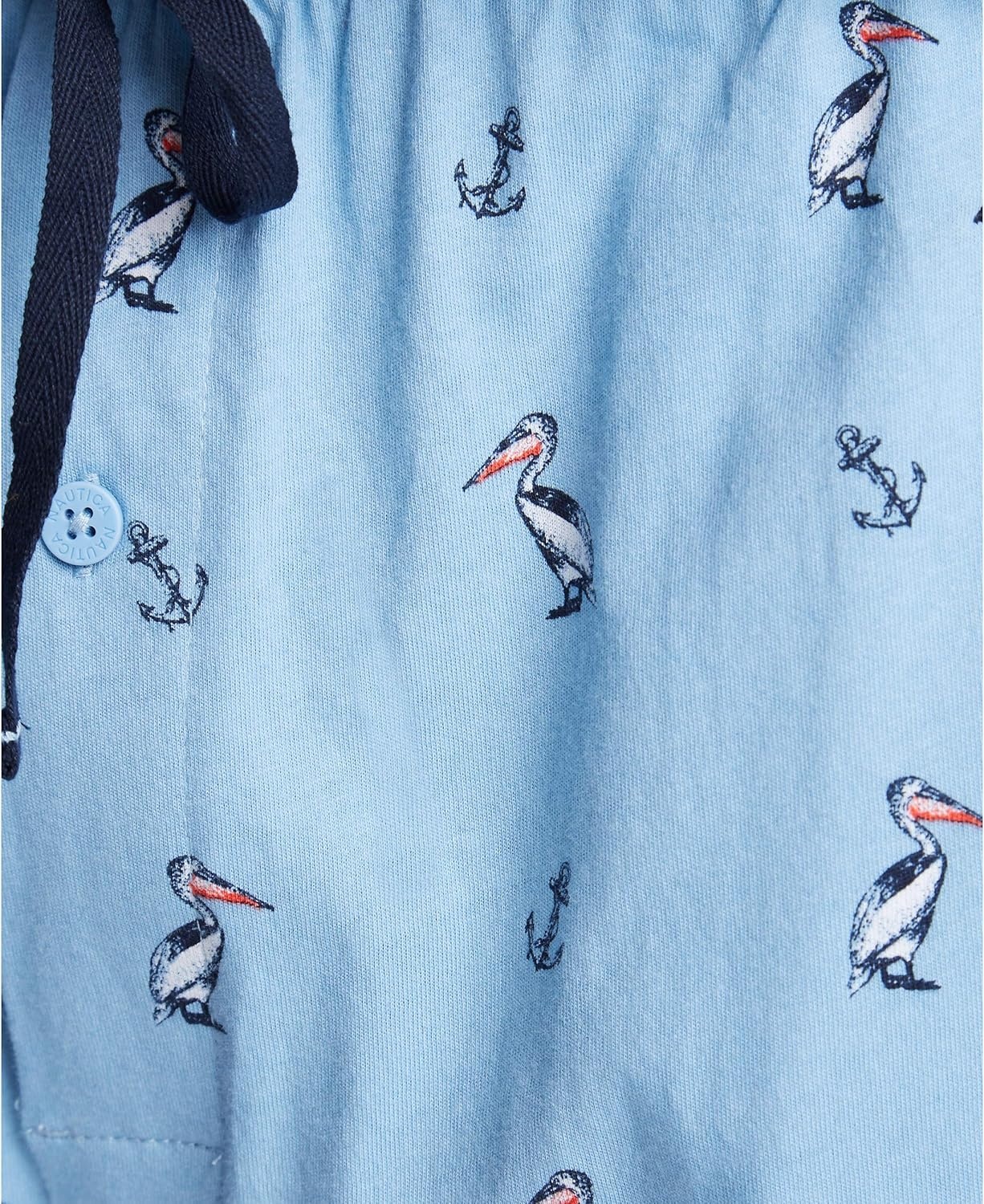 image:imageNautica Mens Soft Woven 100 Cotton Elastic Waistband Sleep Pajama PantPorthole Blue