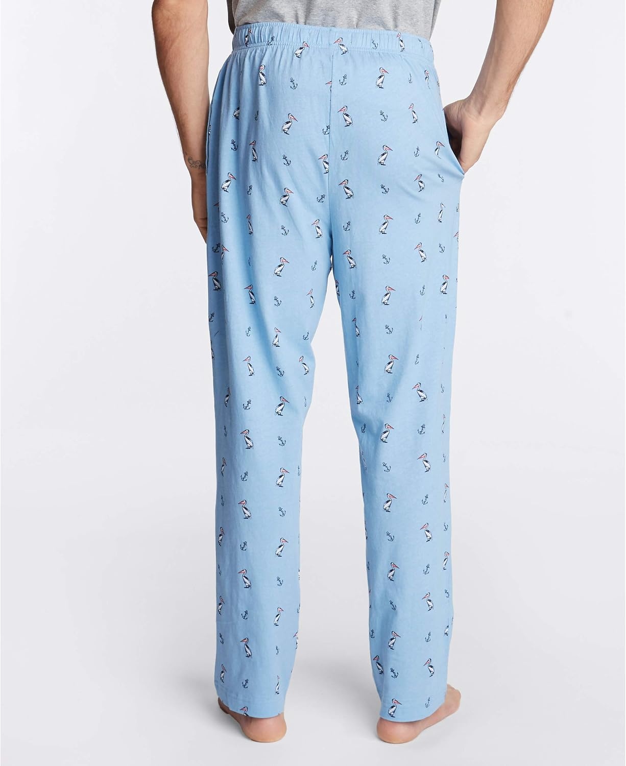 image:imageNautica Mens Soft Woven 100 Cotton Elastic Waistband Sleep Pajama PantPorthole Blue