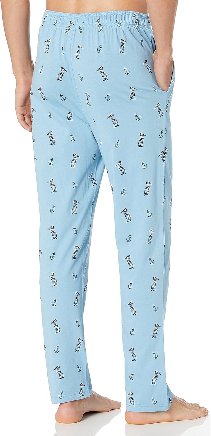 image:imageNautica Mens Soft Woven 100 Cotton Elastic Waistband Sleep Pajama PantPorthole Blue