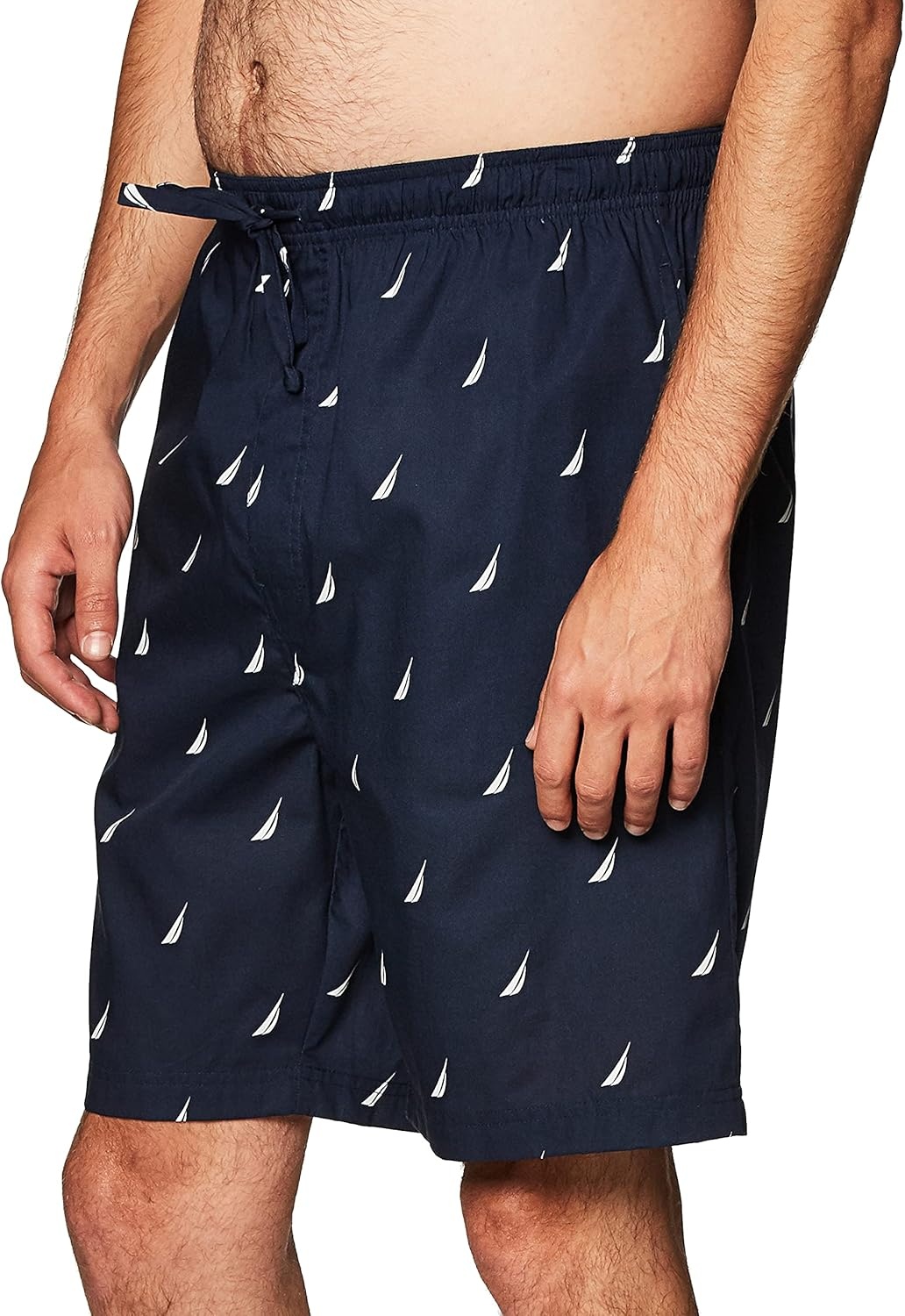 image:imageNautica Mens Soft Woven 100 Cotton Elastic Waistband Sleep Pajama ShortMaritime Navy