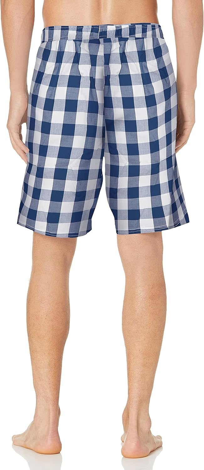 image:imageNautica Mens Soft Woven 100 Cotton Elastic Waistband Sleep Pajama ShortNautica Red