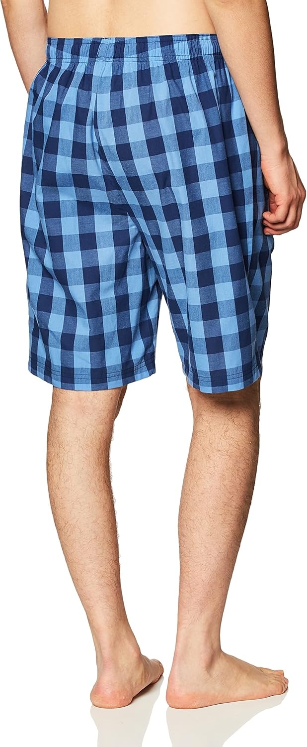 image:imageNautica Mens Soft Woven 100 Cotton Elastic Waistband Sleep Pajama ShortNavy