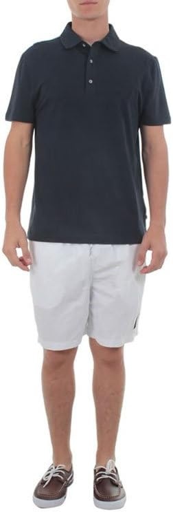 image:imageNautica Mens Solid Quick Dry Classic Logo SwimTrunkBright WhiteWhite