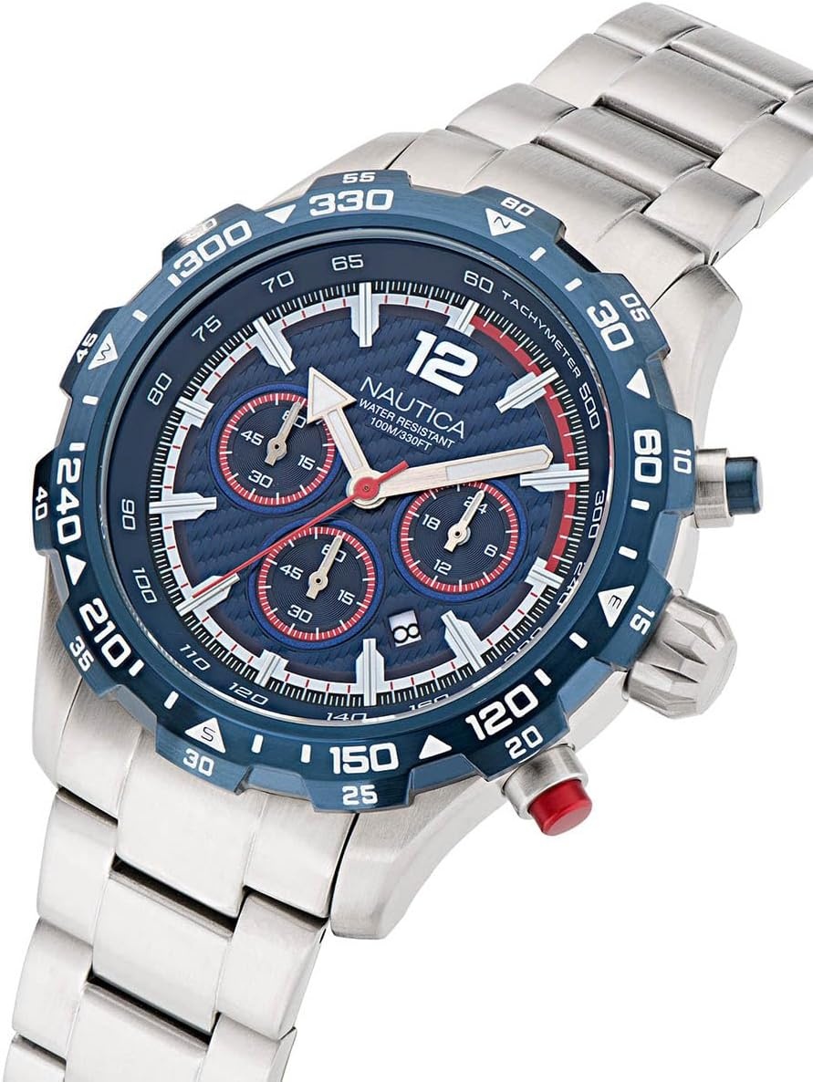 image:imageNautica Mens Stainless Steel Bracelet Watch Model NAPNSS404