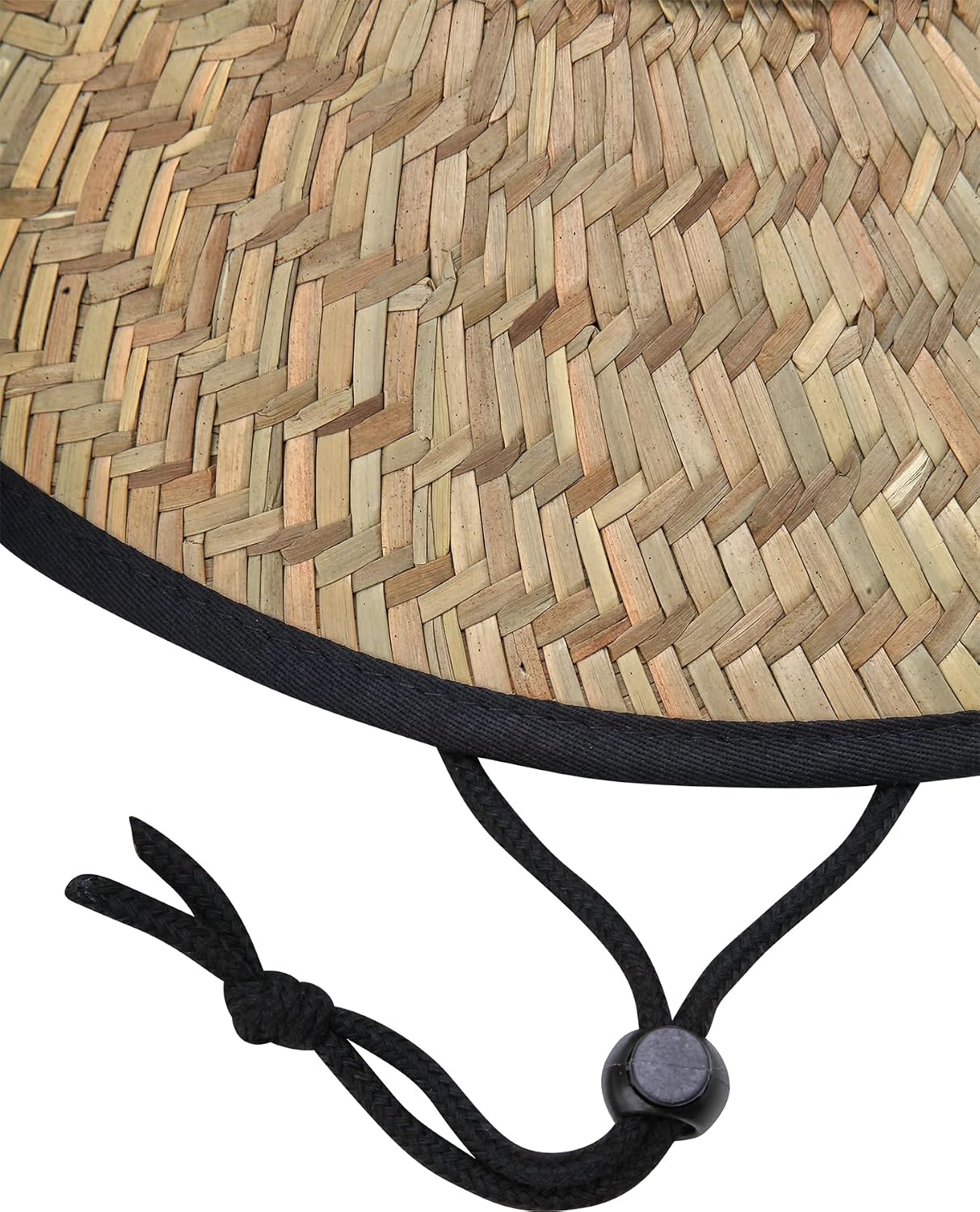image:imageNautica Mens Straw Lifeguard Hat Lightweight Wide Brim Outdoor Beach Sun Hats for Men with Adjustable Chin StrapBlack