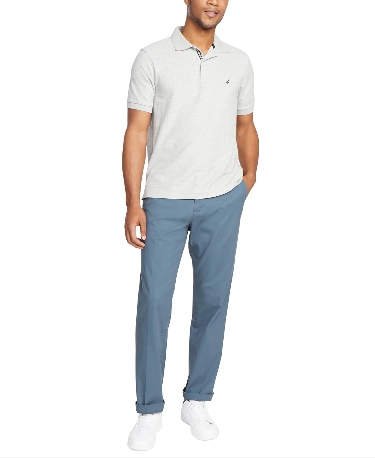 image:imageNautica Mens Stretch Chino PantsOrion Blue