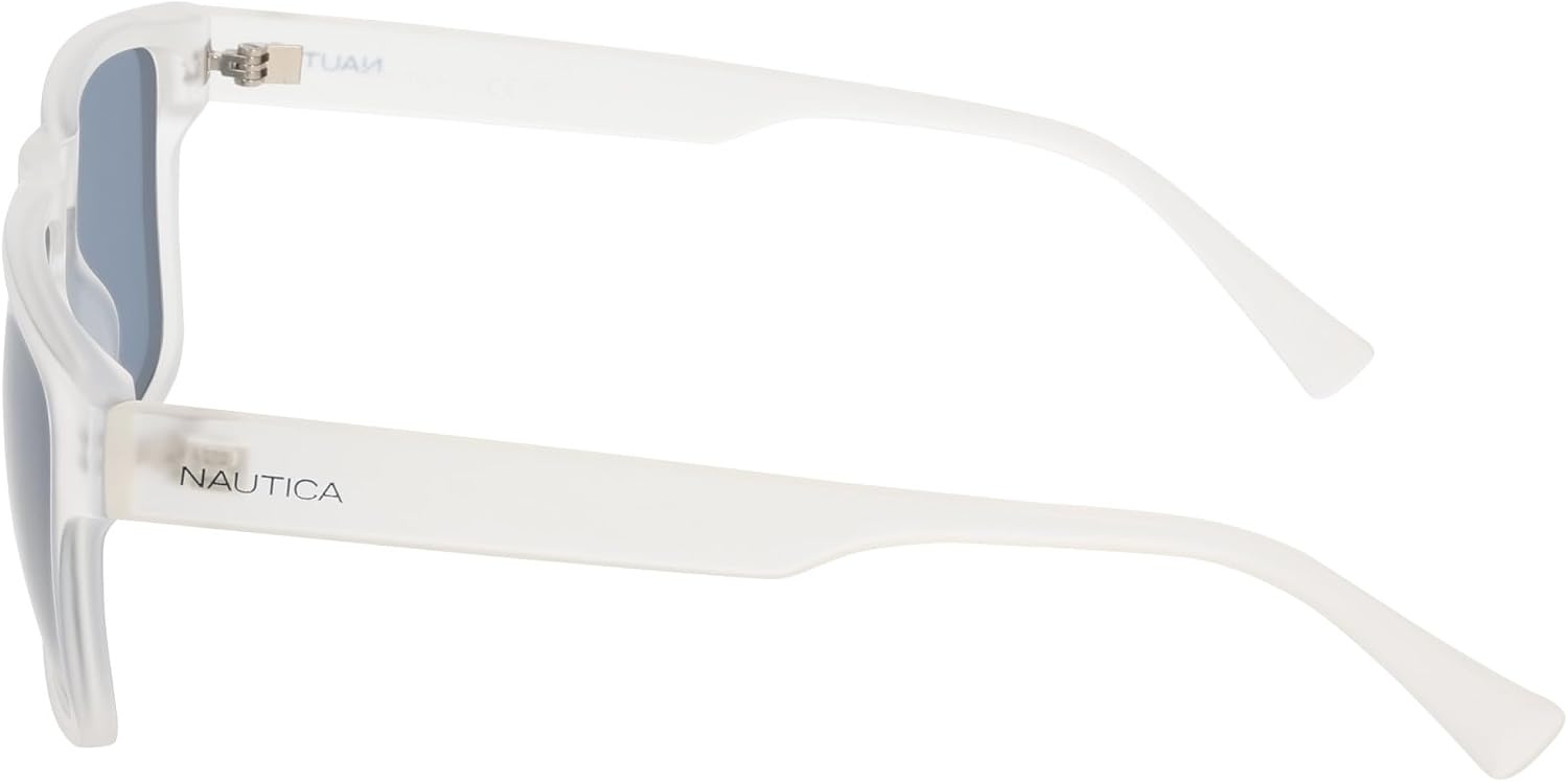 image:imageNautica Mens Sunglasses N920SP Matte Crystal with Polar Solid Blue Lens