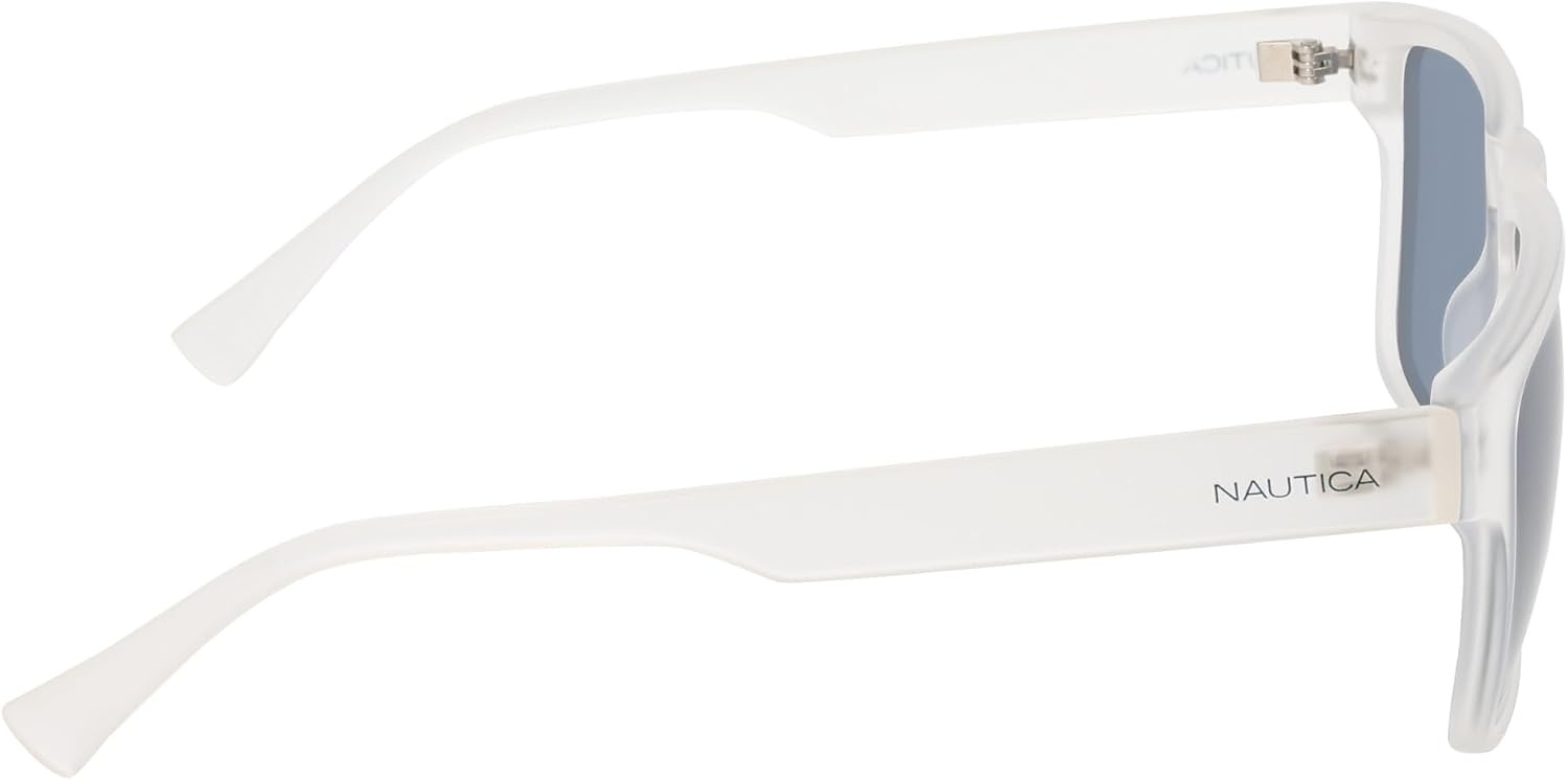 image:imageNautica Mens Sunglasses N920SP Matte Crystal with Polar Solid Blue Lens