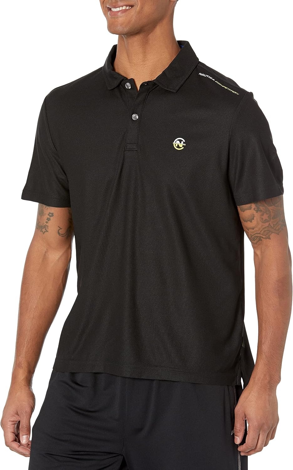 image:imageNautica Mens Sustainably Crafted Classic Fit PoloBlack