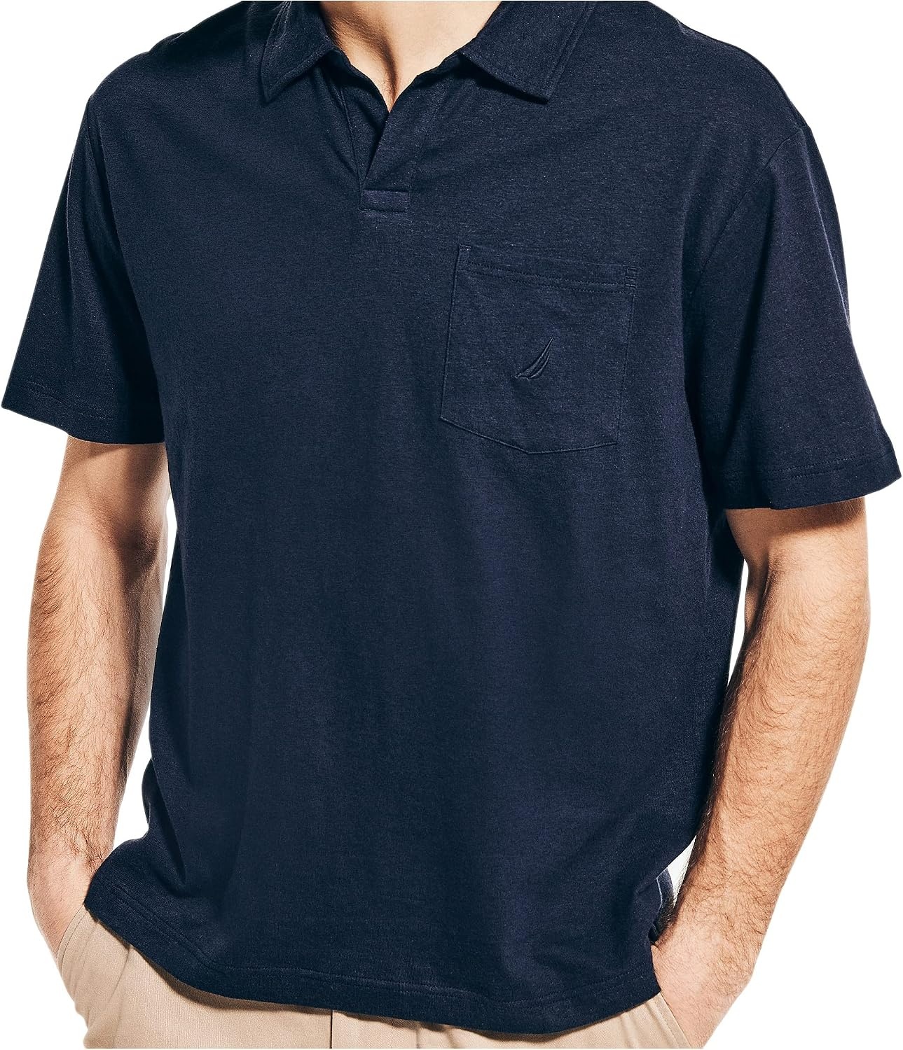 image:imageNautica Mens Sustainably Crafted Classic Fit PoloNavy Blue
