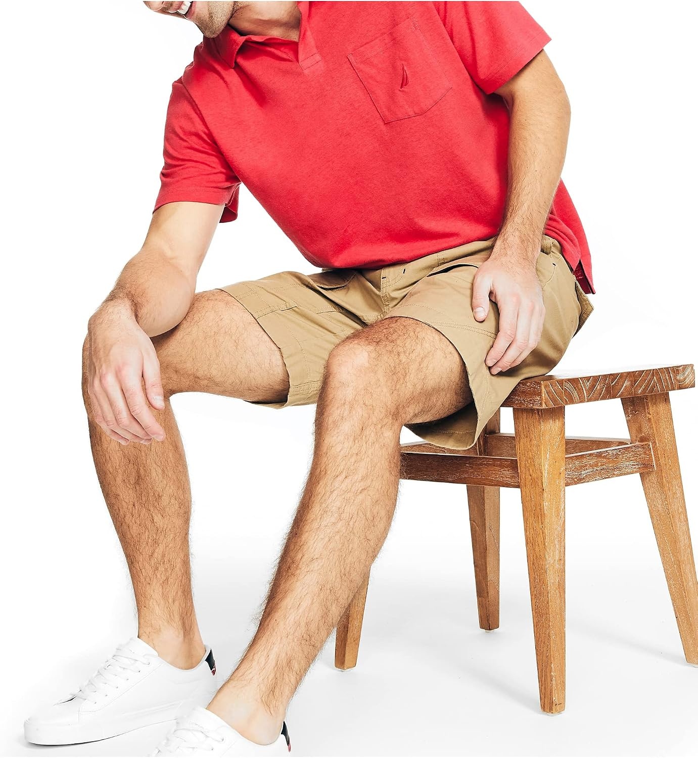 image:imageNautica Mens Sustainably Crafted Classic Fit PoloRococco Red
