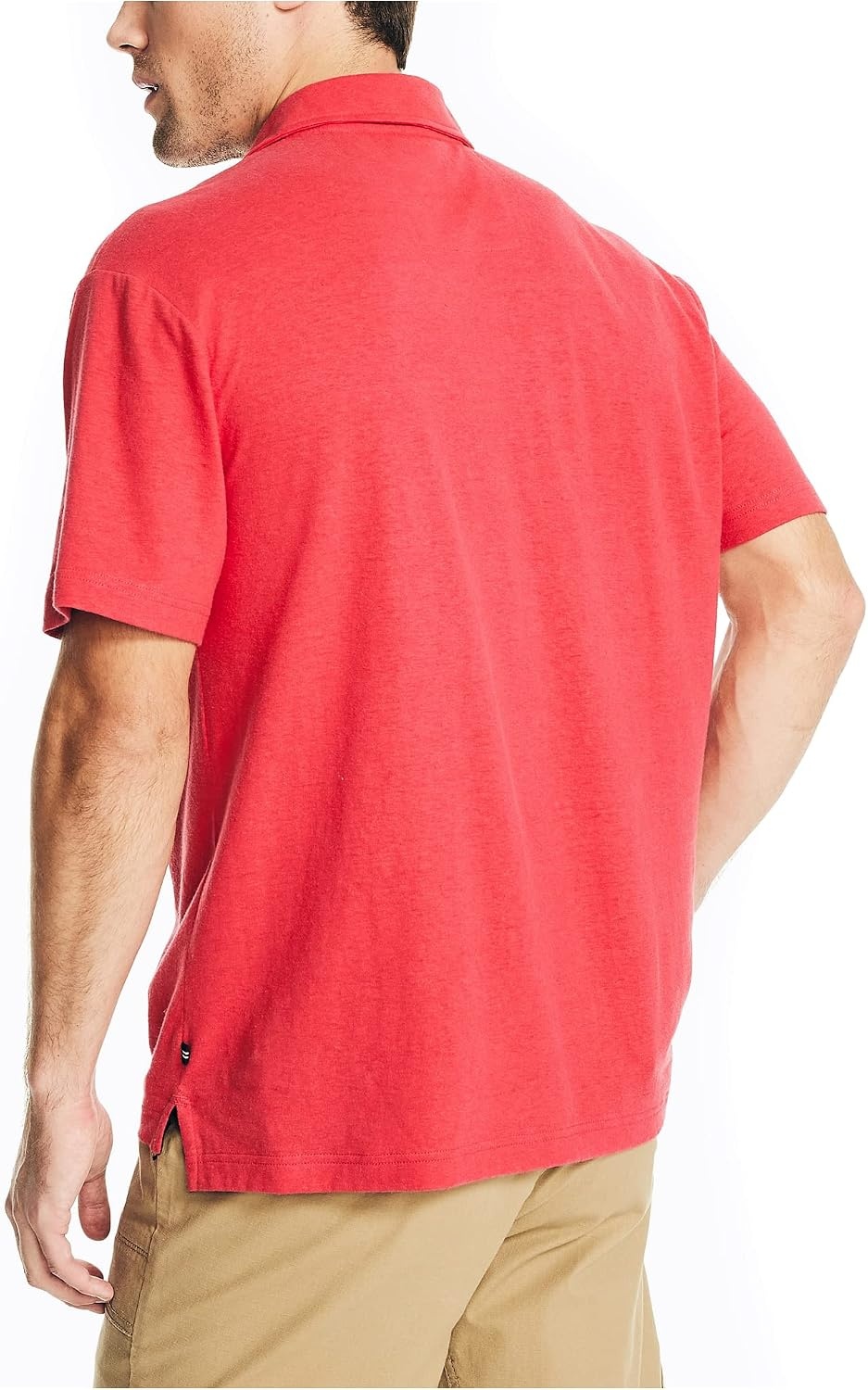 image:imageNautica Mens Sustainably Crafted Classic Fit PoloRococco Red