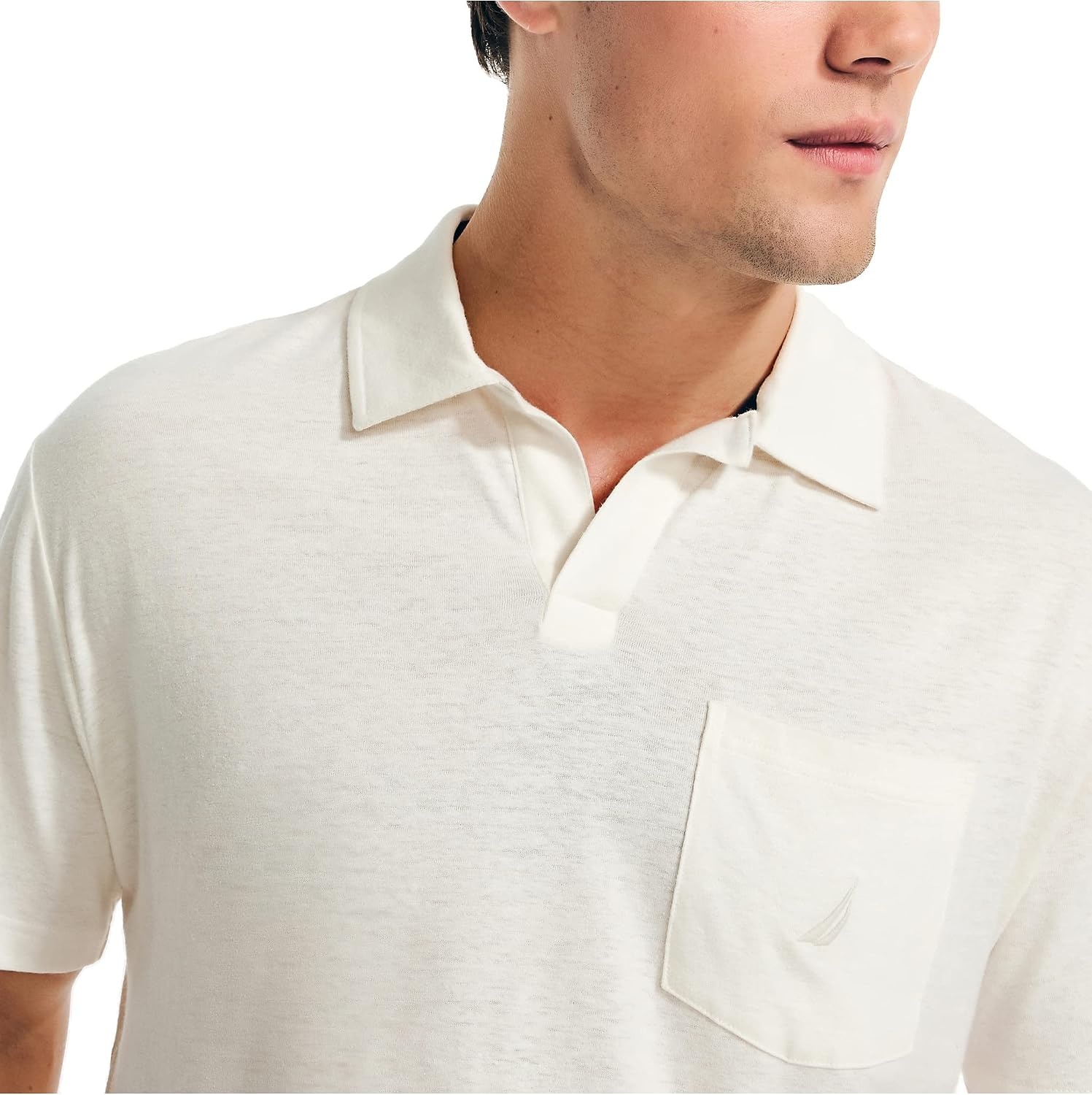 image:imageNautica Mens Sustainably Crafted Classic Fit PoloSail White