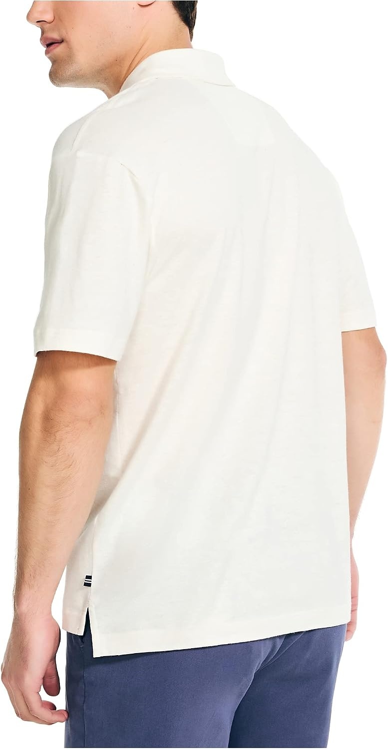 image:imageNautica Mens Sustainably Crafted Classic Fit PoloSail White