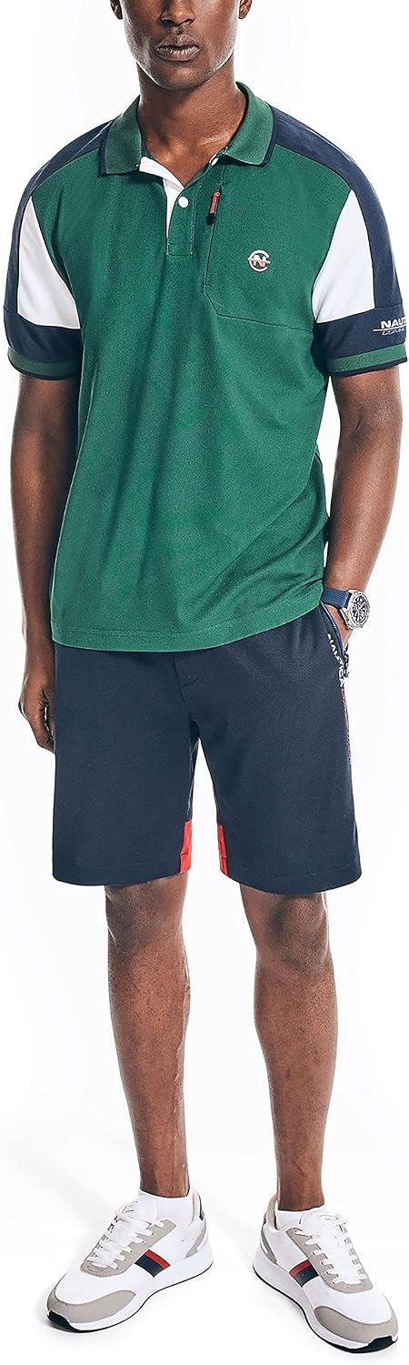image:imageNautica Mens Sustainably Crafted Classic Fit PoloTidal Green