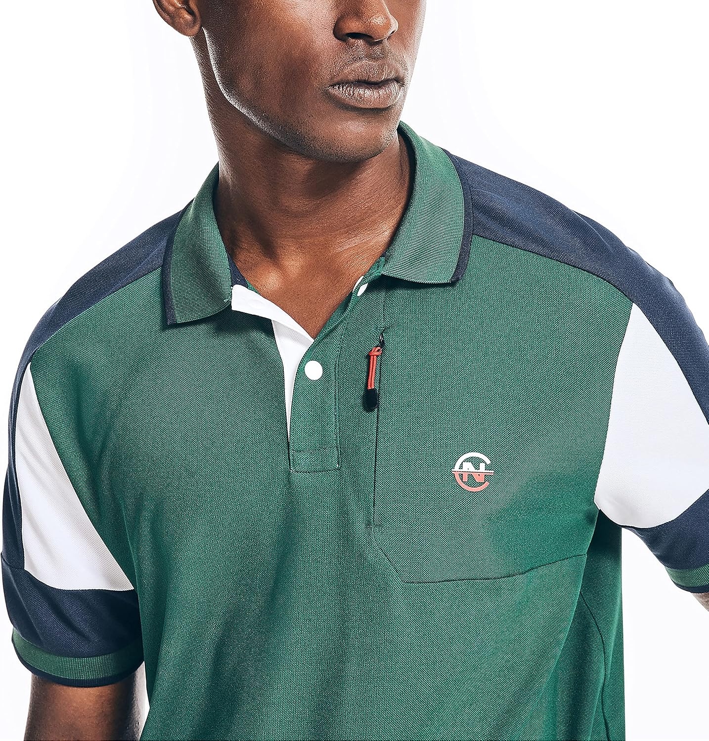 image:imageNautica Mens Sustainably Crafted Classic Fit PoloTidal Green
