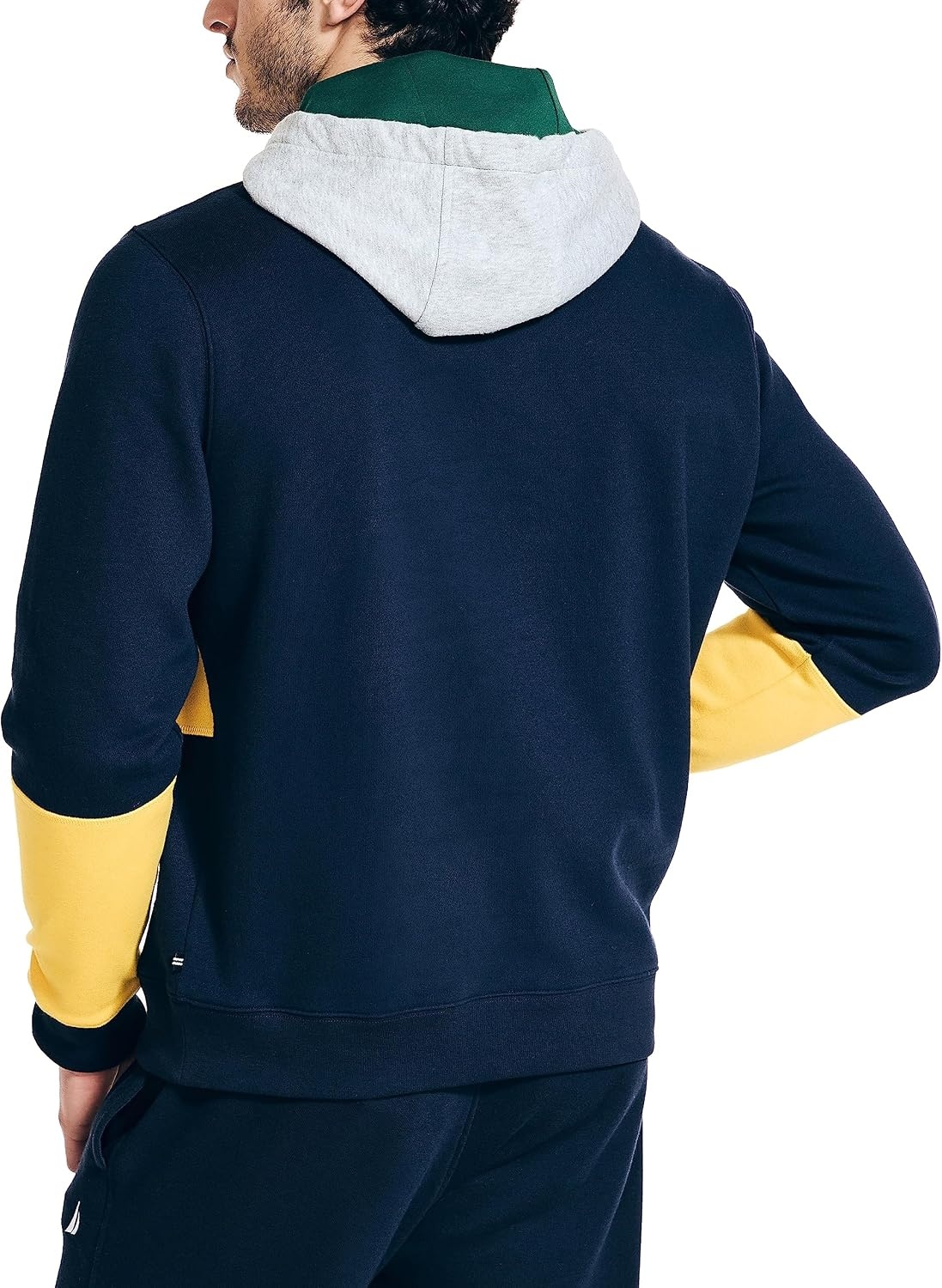 image:imageNautica Mens Sustainably Crafted Colorblock Logo HoodieNavy Seas