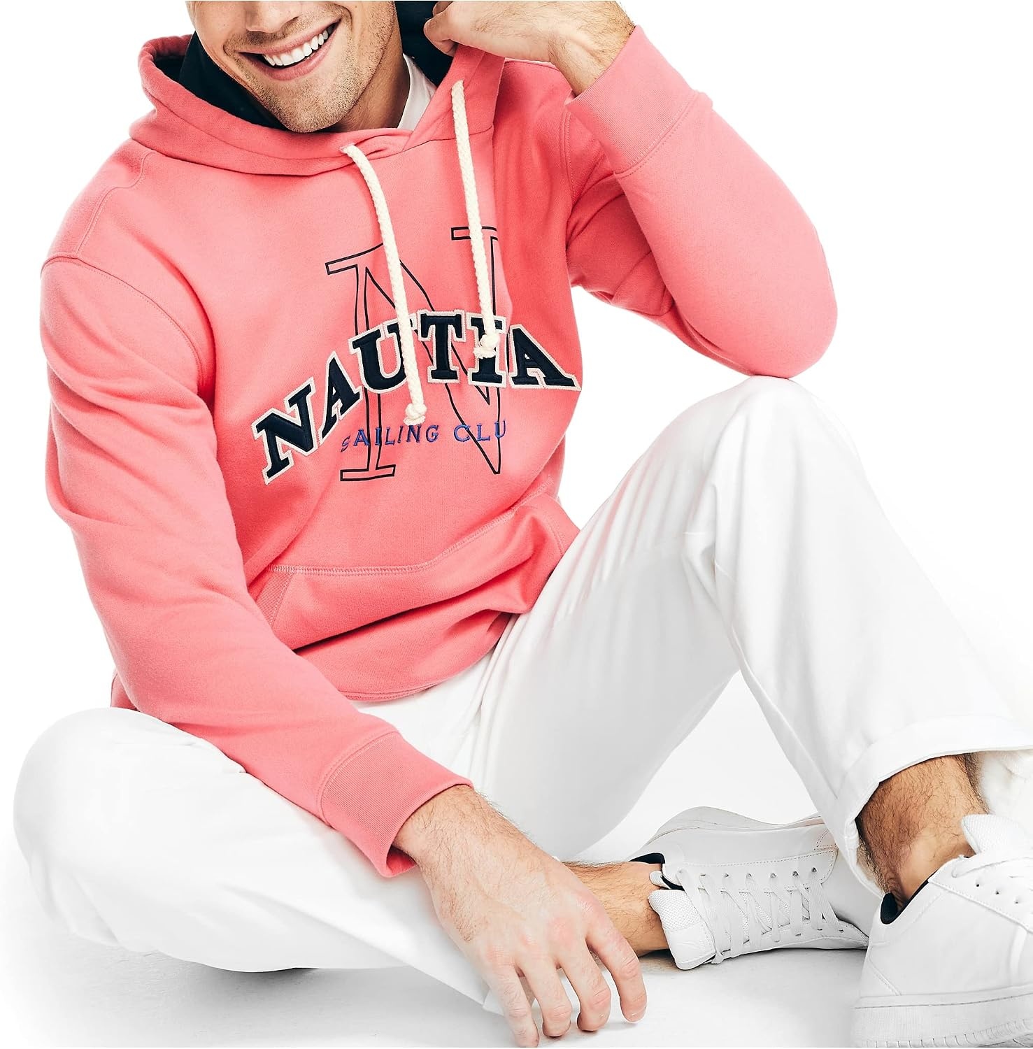 image:imageNautica Mens Sustainably Crafted Logo HoodieTeaberry