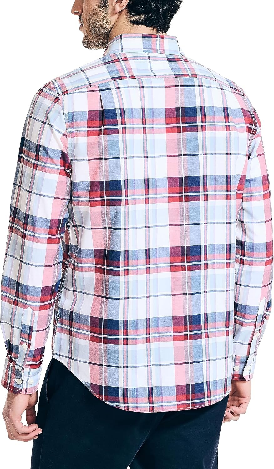 image:imageNautica Mens Sustainably Crafted Plaid ShirtBright White