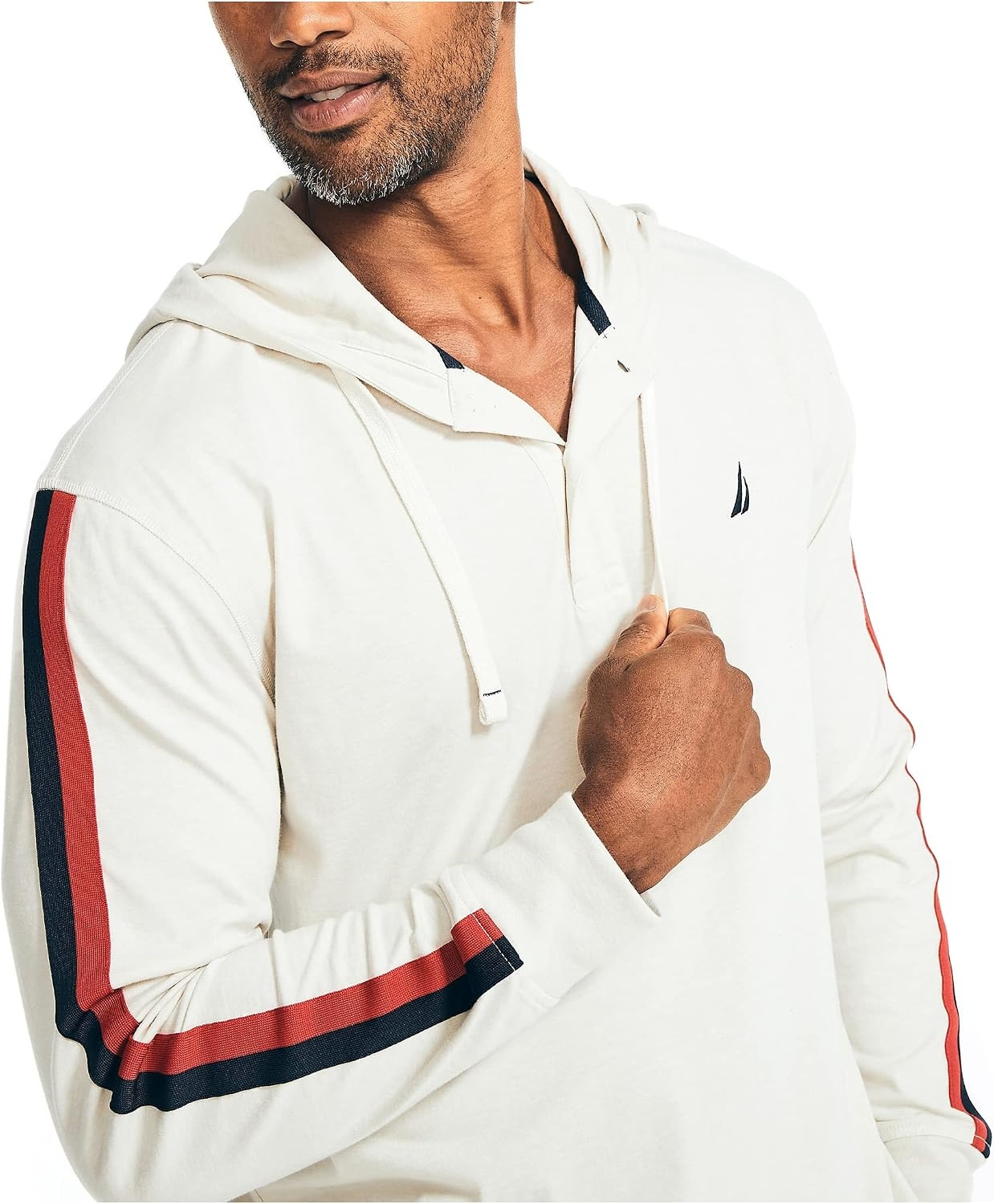 image:imageNautica Mens Sustainably Crafted Pullover HoodieOatmeal Heather