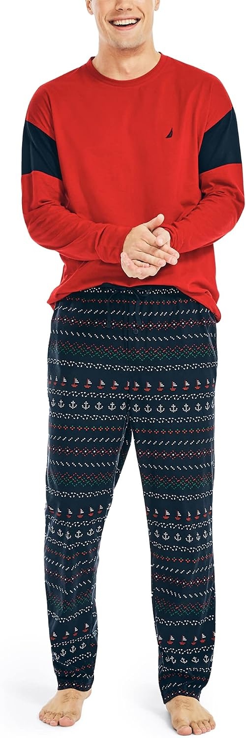 image:imageNautica Mens Sustainably Crafted Sleep PantNavy 20