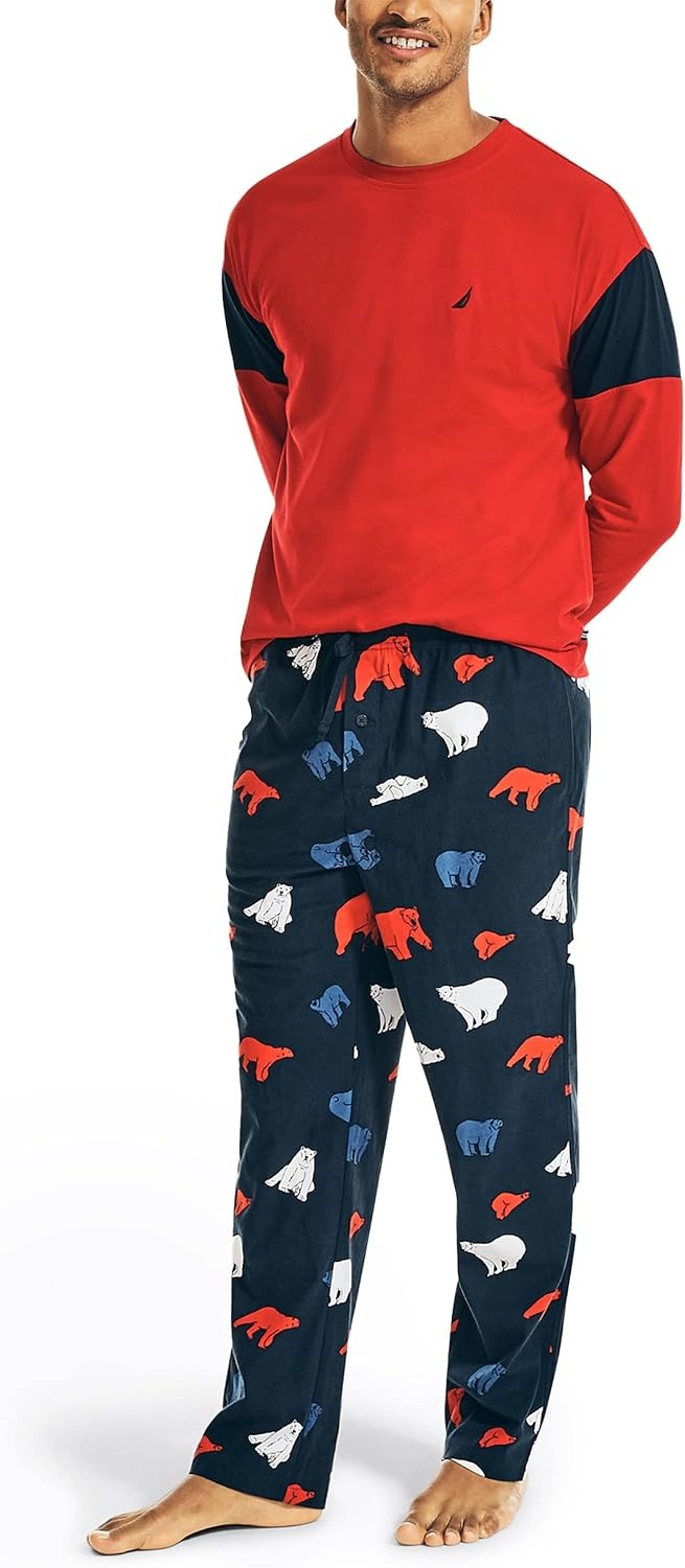 image:imageNautica Mens Sustainably Crafted Sleep PantNavy 30