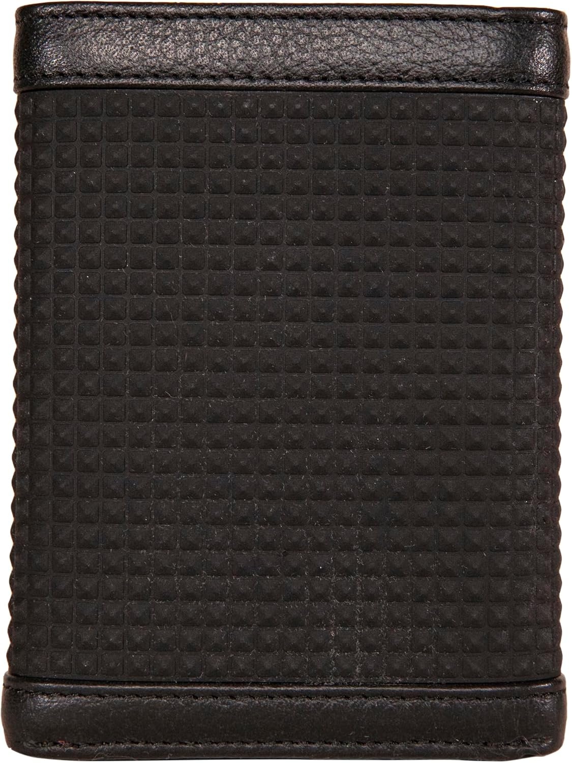 image:imageNautica Mens Trifold Wallet RFID Blocking Protection ID Window Card Slots Genuine Leather DurableRubberLeather Black