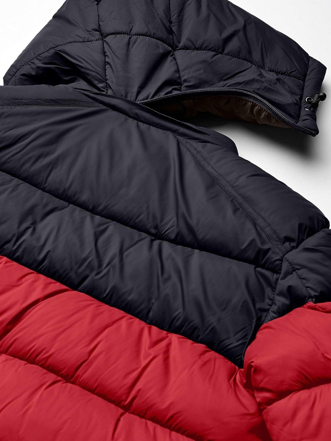 image:imageNautica Mens Water Resistant Nylon Puffer JacketN Red