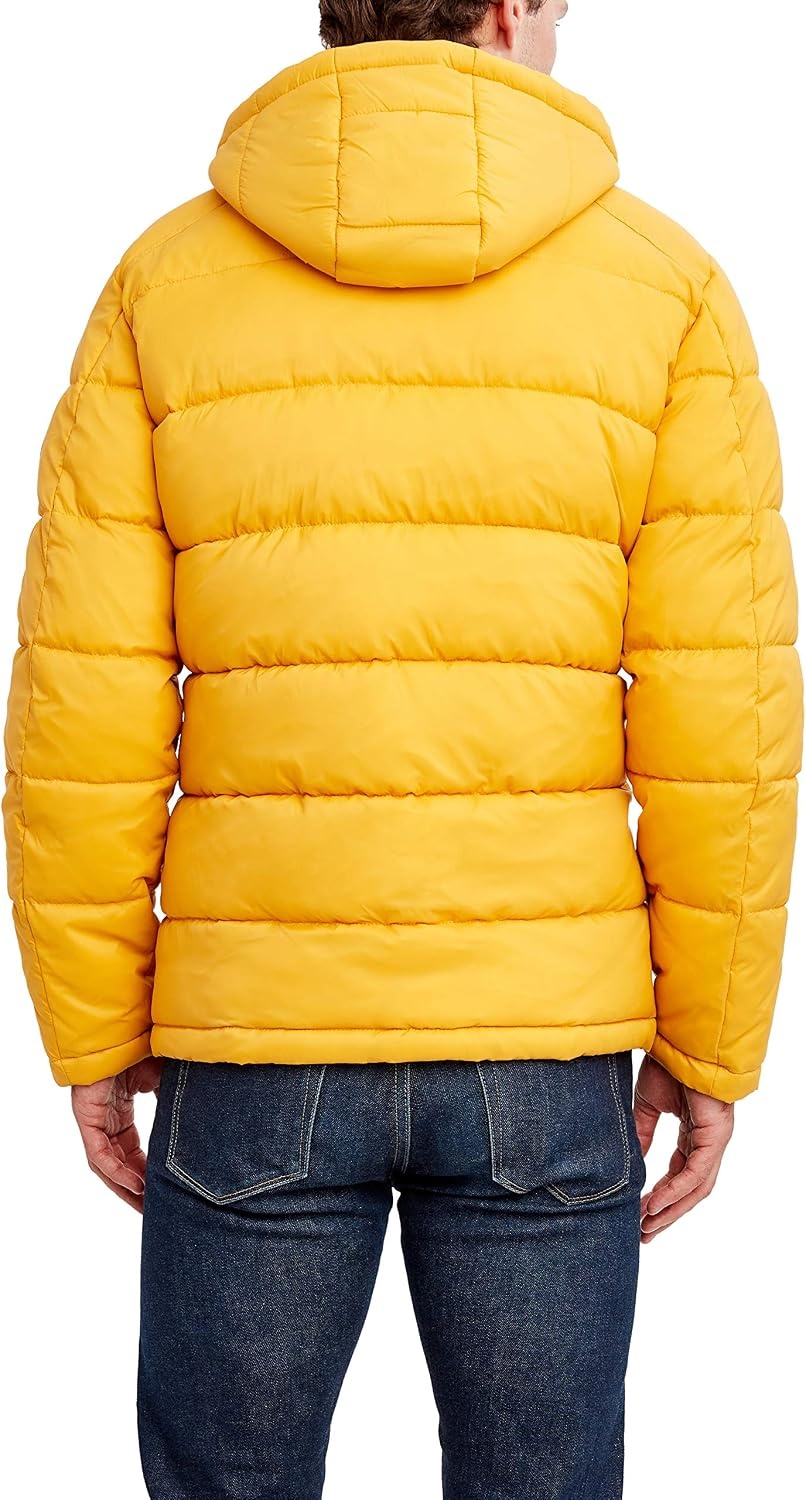 image:imageNautica Mens Water Resistant Nylon Puffer JacketOld Gold