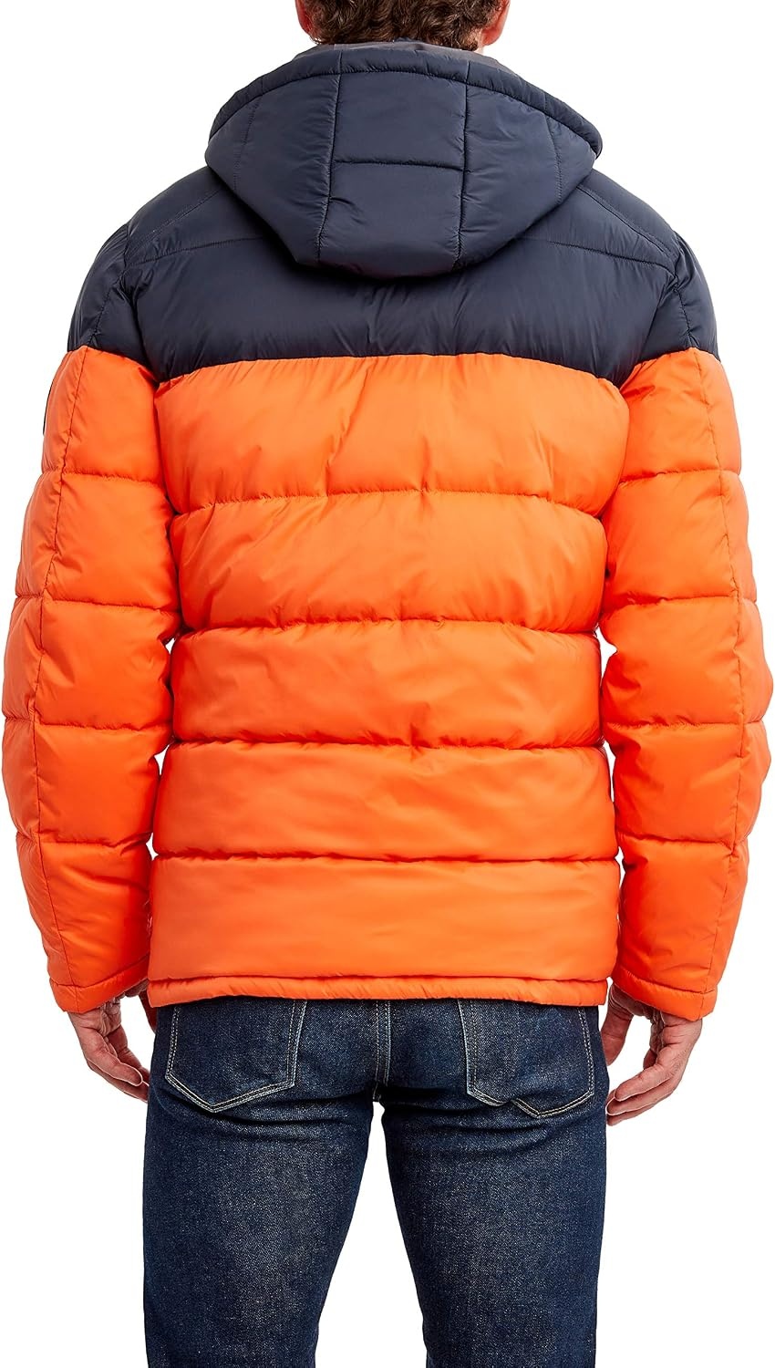 image:imageNautica Mens Water Resistant Nylon Puffer JacketRustic Sunset
