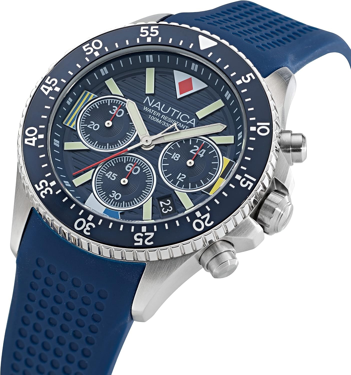 image:imageNautica Mens Westport WatchBlueBlueSilver