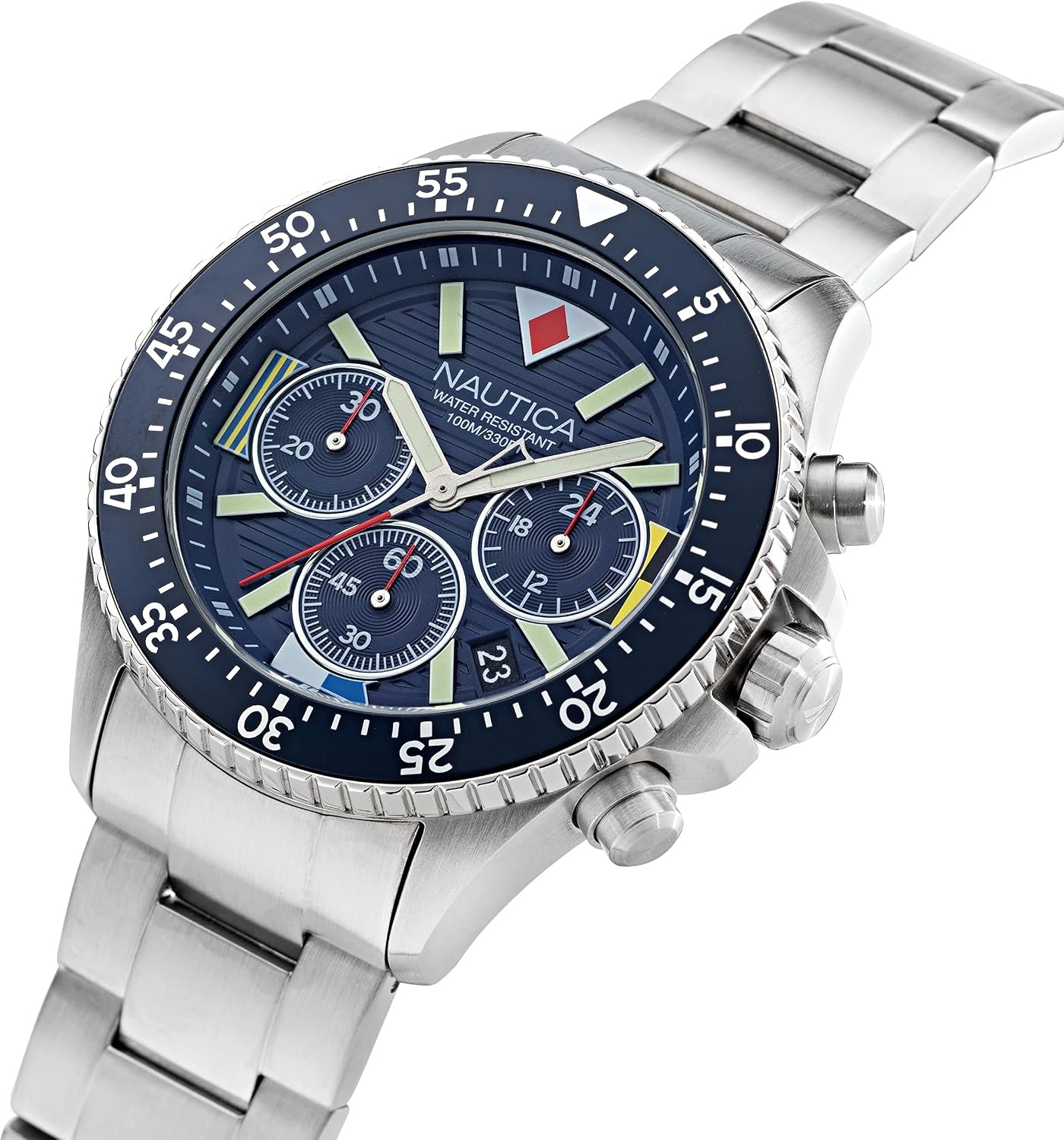 image:imageNautica Mens Westport WatchSilverBlueSilver