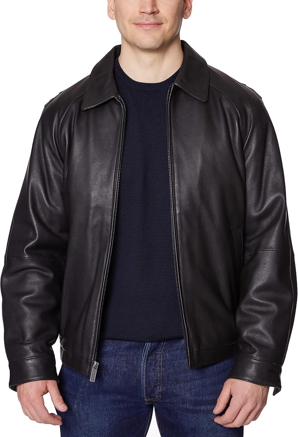 image:imageNautica Mens Wool Blend Lightweight Insulated Jacket Printed Daimond Quilted InteriorDk Blk