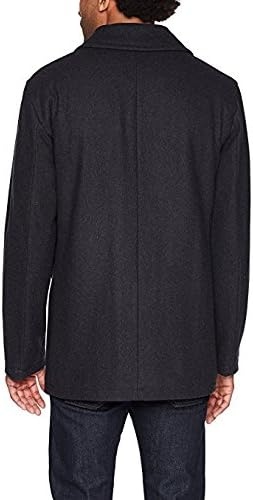image:imageNautica Mens Wool Blend Peacoat DoubleBreasted Winter Coat Regular Big amp Tall SizesCarb