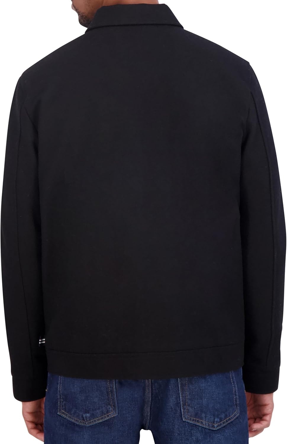 image:imageNautica Mens Wool Jacket Diamond Quilted Lining Polyfill Insulation Snap amp Zip ClosureAnthracite