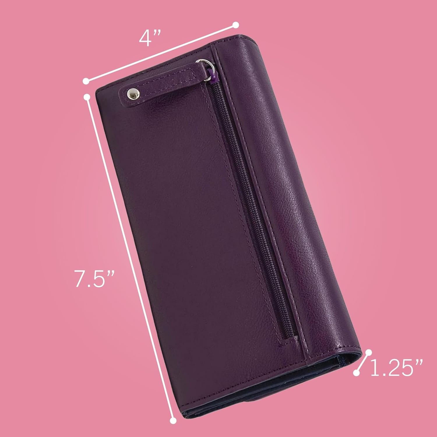 image:imageNautica Money Manager Womens Slim RFID Blocking Wallet Small Bifold Credit Card Holder with Zipper Coin Pocket and ID WindowBlack