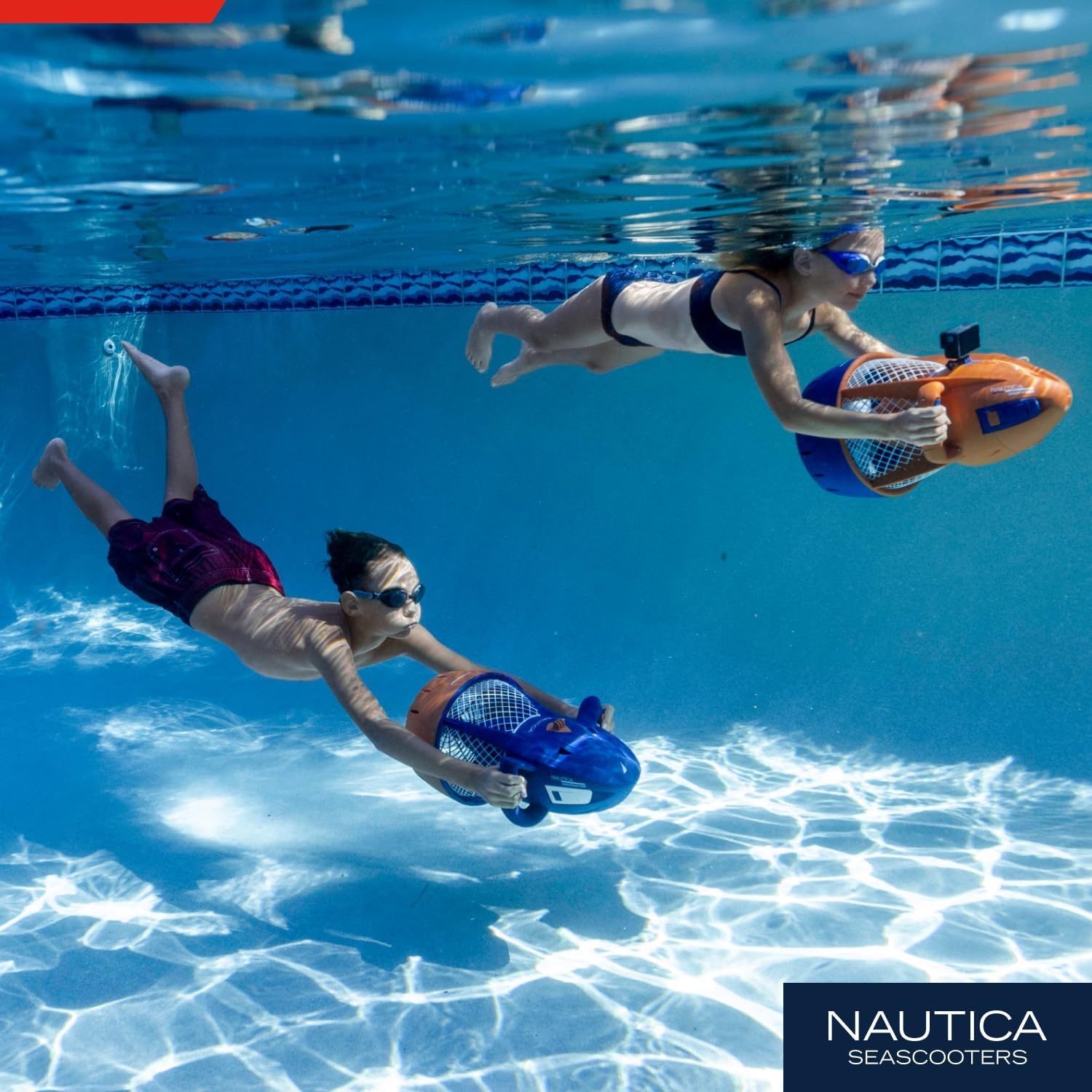 image:imageNautica Navigator and Skipper Underwater Seascooters Designed for Younger Recreational Divers and SnorkelersNavigator