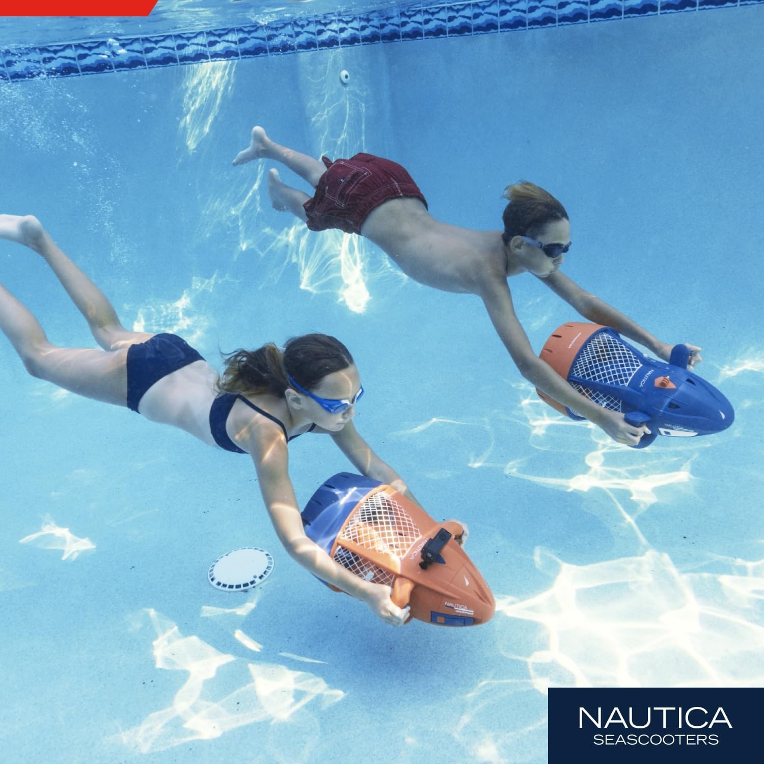image:imageNautica Navigator and Skipper Underwater Seascooters Designed for Younger Recreational Divers and SnorkelersSkipper