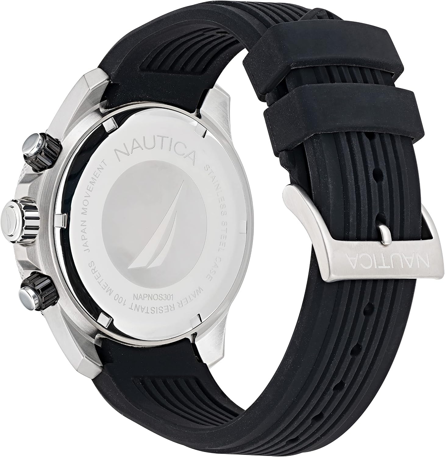 image:imageNautica One Mens WatchBlackBlackSilver