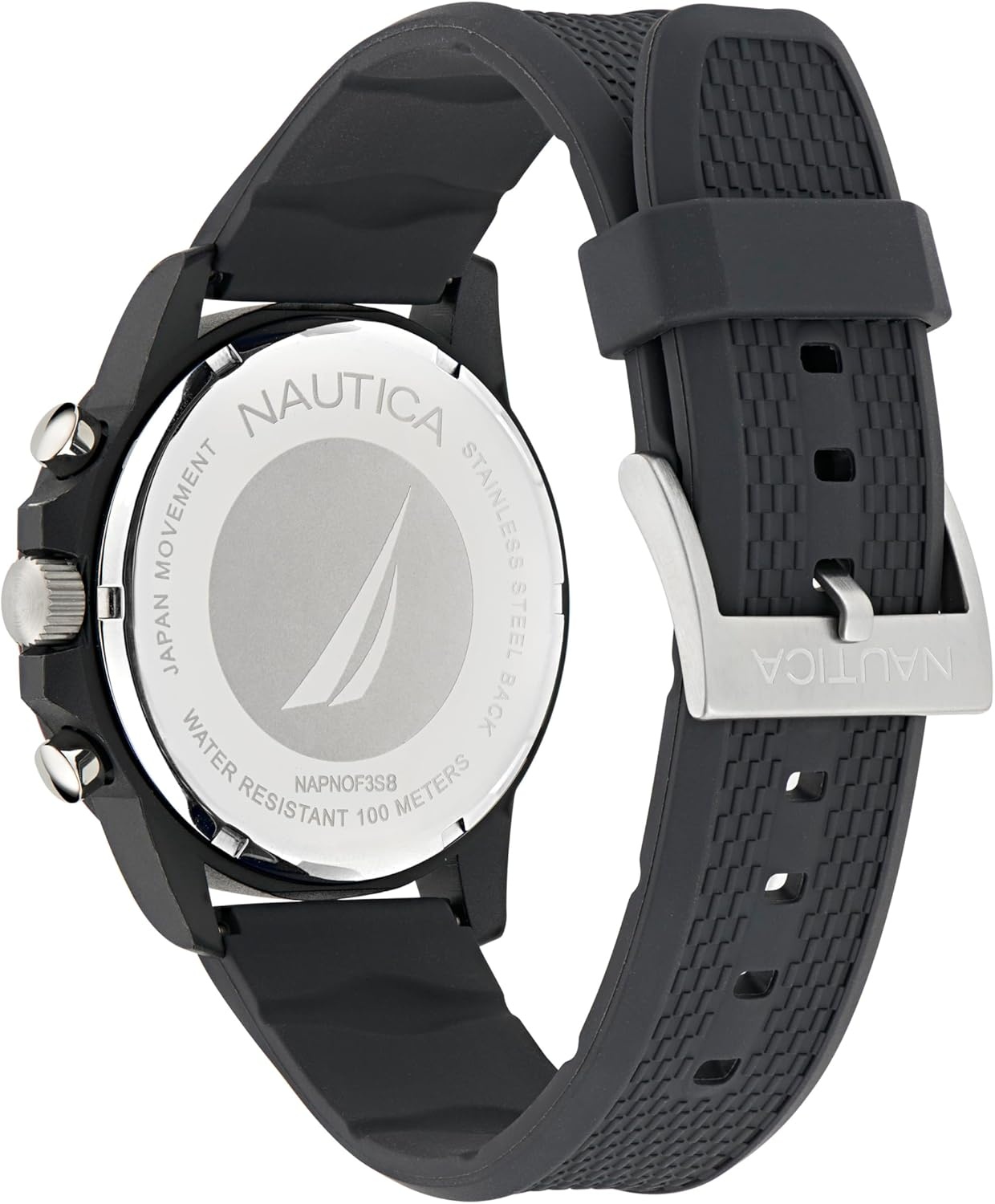 image:imageNautica One Mens WatchBlackRedIP Black