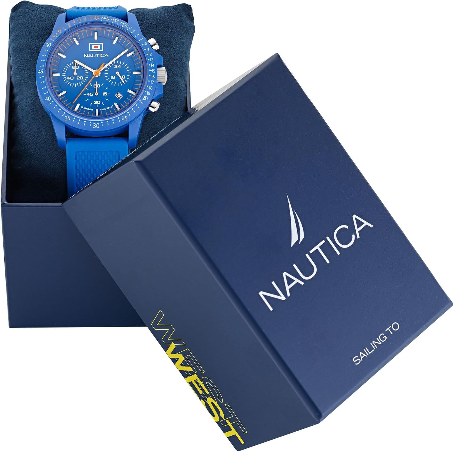 image:imageNautica One Mens WatchBlueBlue ChronoBlue