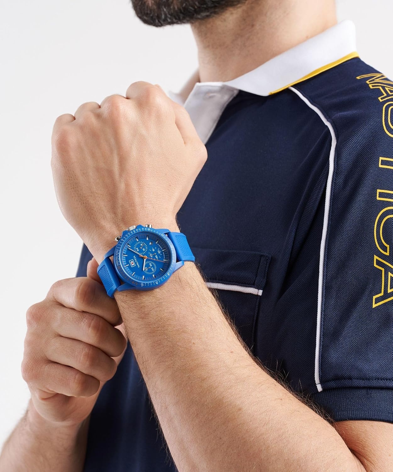 image:imageNautica One Mens WatchBlueBlue ChronoBlue