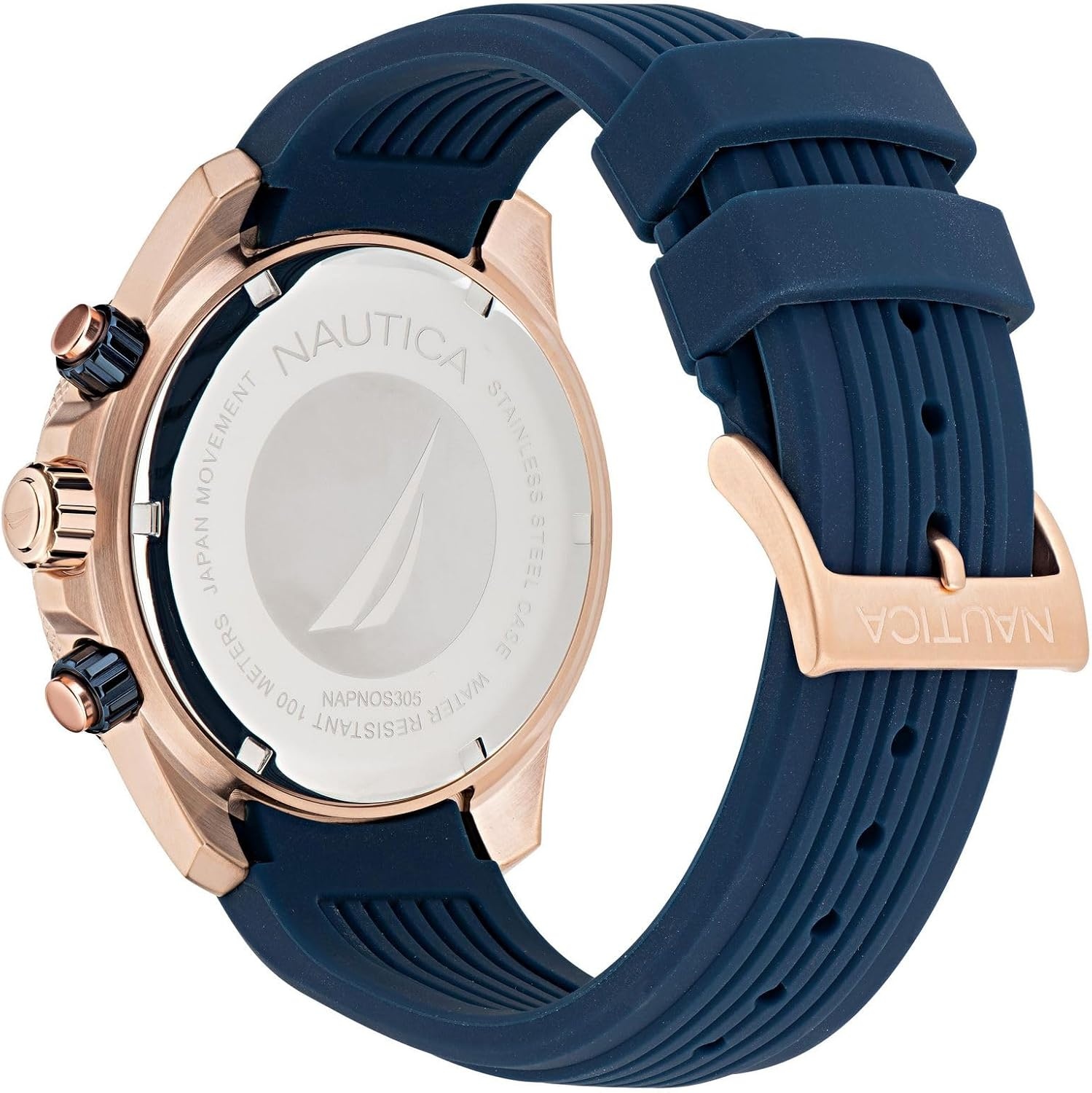image:imageNautica One Mens WatchBlueBlueRose Gold
