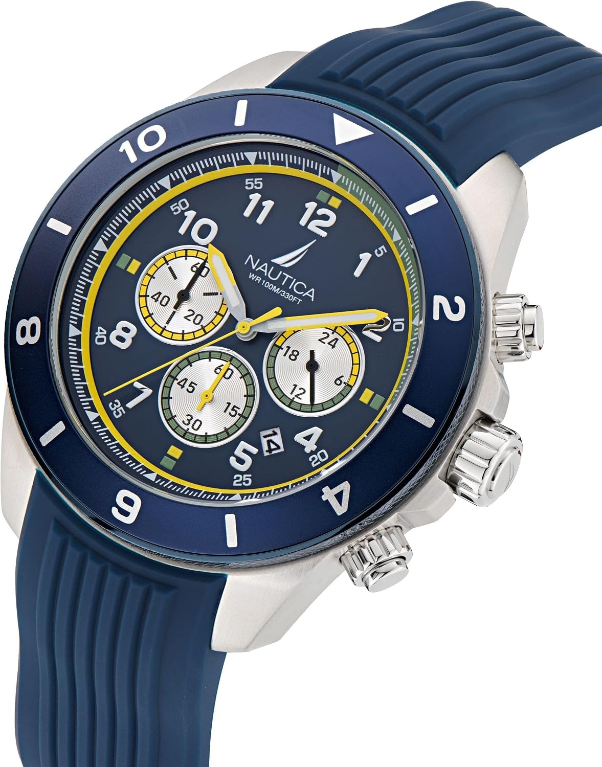 image:imageNautica One Mens WatchBlueBlueSilver