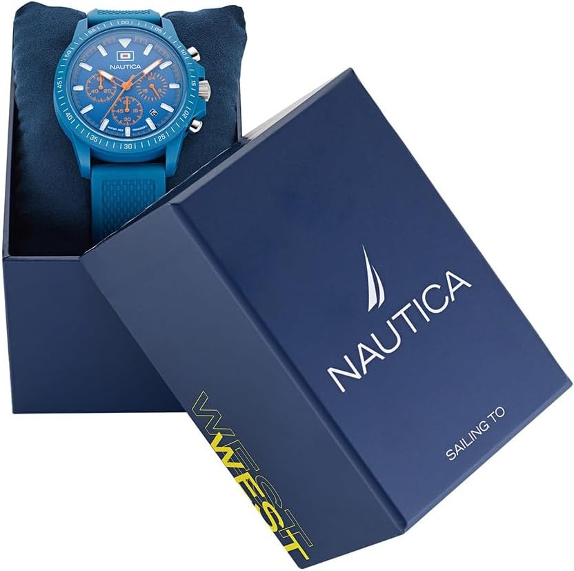 image:imageNautica One Mens WatchLight BlueLight BlueLight Blue