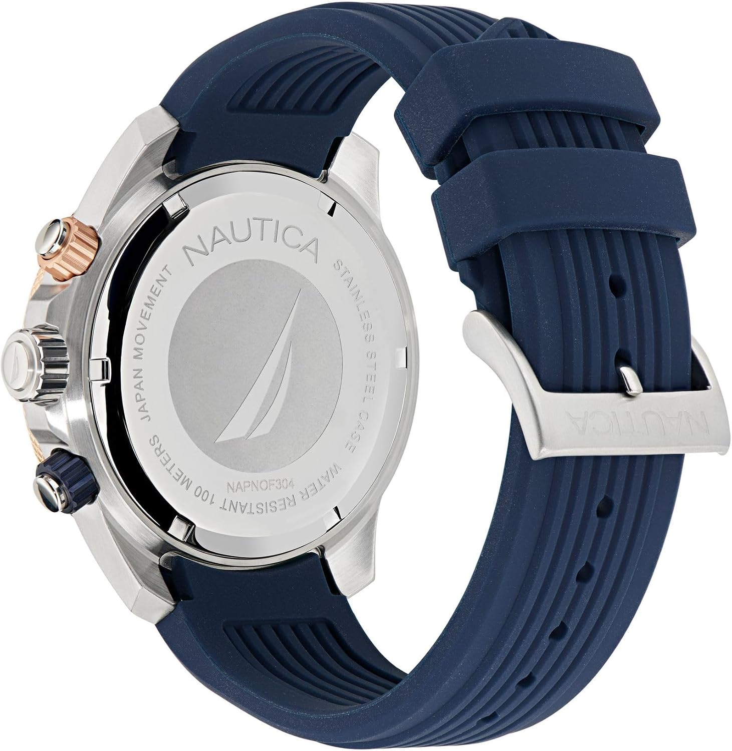 image:imageNautica One Mens WatchNavy BlueBlueSilver